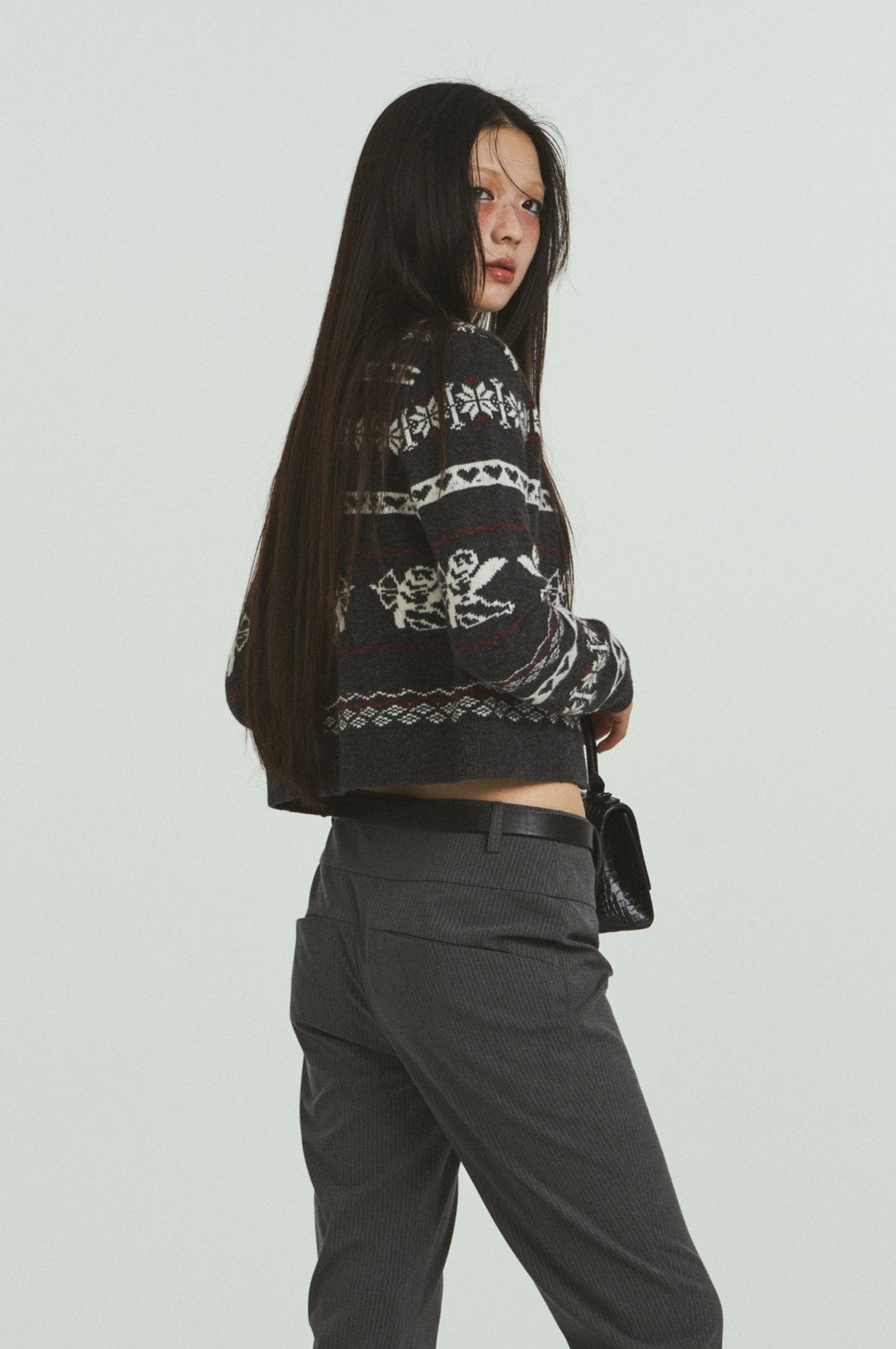 Vintage Angel Jacquard Knit Cardigan Sweater - COPPING THREADS - CHICISLAND