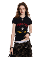 Vintage Angel Patch Towel Embroidery Tee - COPPING THREADS - CT Select