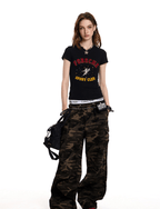 Vintage Angel Patch Towel Embroidery Tee - COPPING THREADS - CT Select