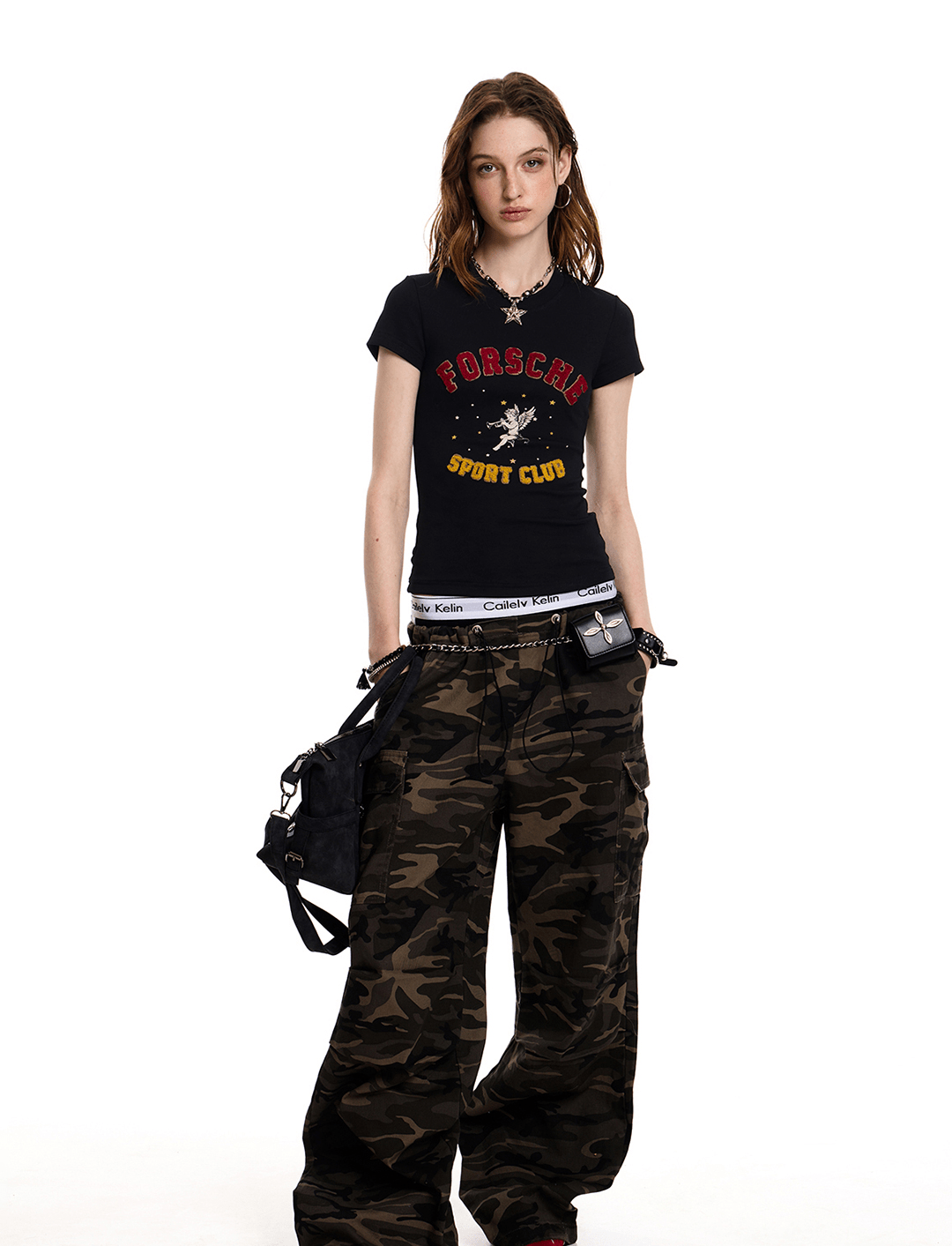 Vintage Angel Patch Towel Embroidery Tee - COPPING THREADS - CT Select