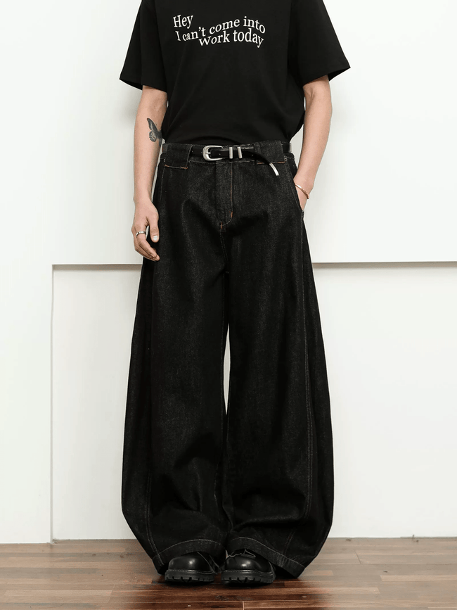 Vintage Baggy Scythe - Cut Wide - Leg Jeans - COPPING THREADS - CT Basics Hover Image