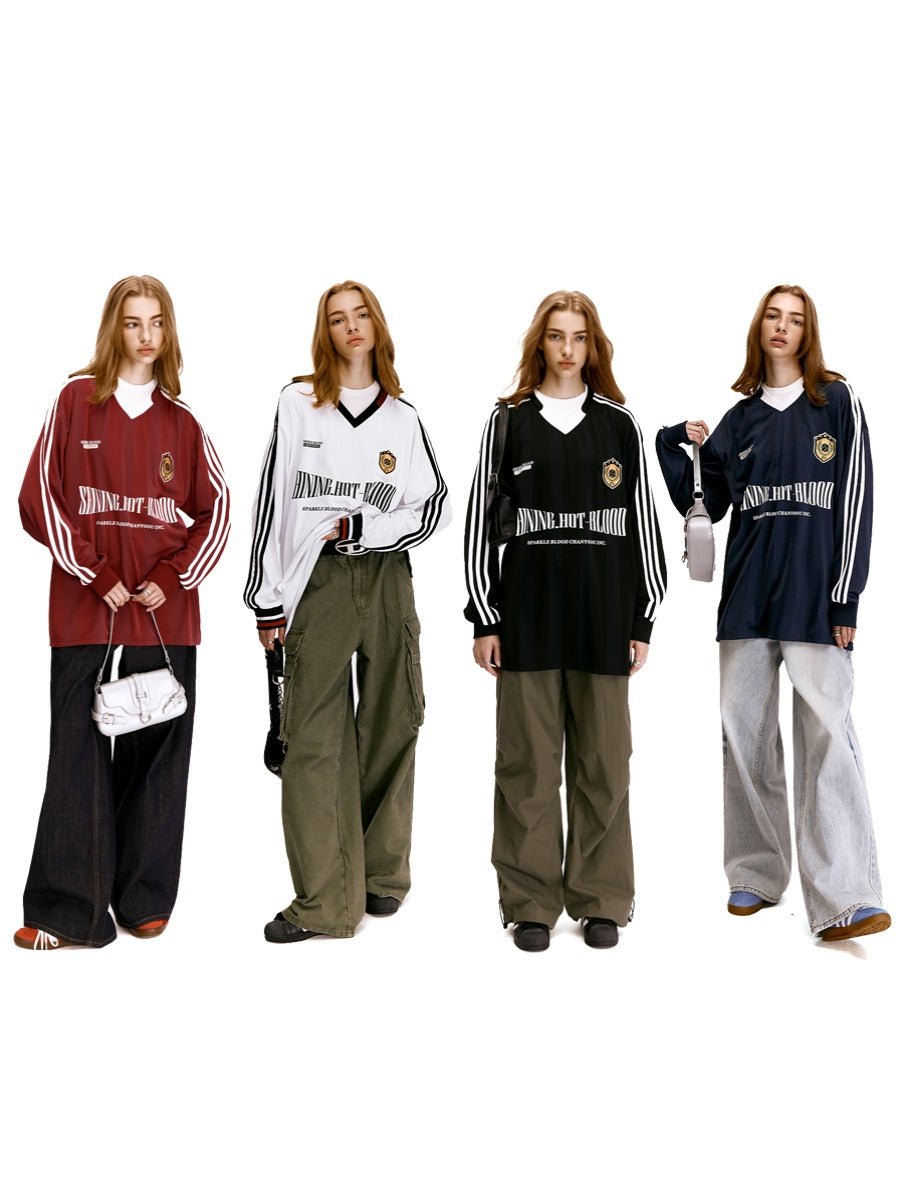 Vintage Blokette Oversized Sports Jersey Shirt - COPPING THREADS - CHICISLAND