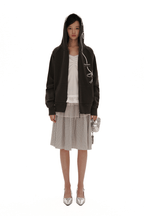 Vintage Bow Embroidered Cotton Zip - Up Hoodie - COPPING THREADS - MOROMORO