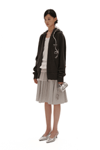 Vintage Bow Embroidered Cotton Zip - Up Hoodie - COPPING THREADS - MOROMORO