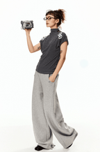 Vintage Bow Print Striped Fitted Tee - COPPING THREADS - CT Select