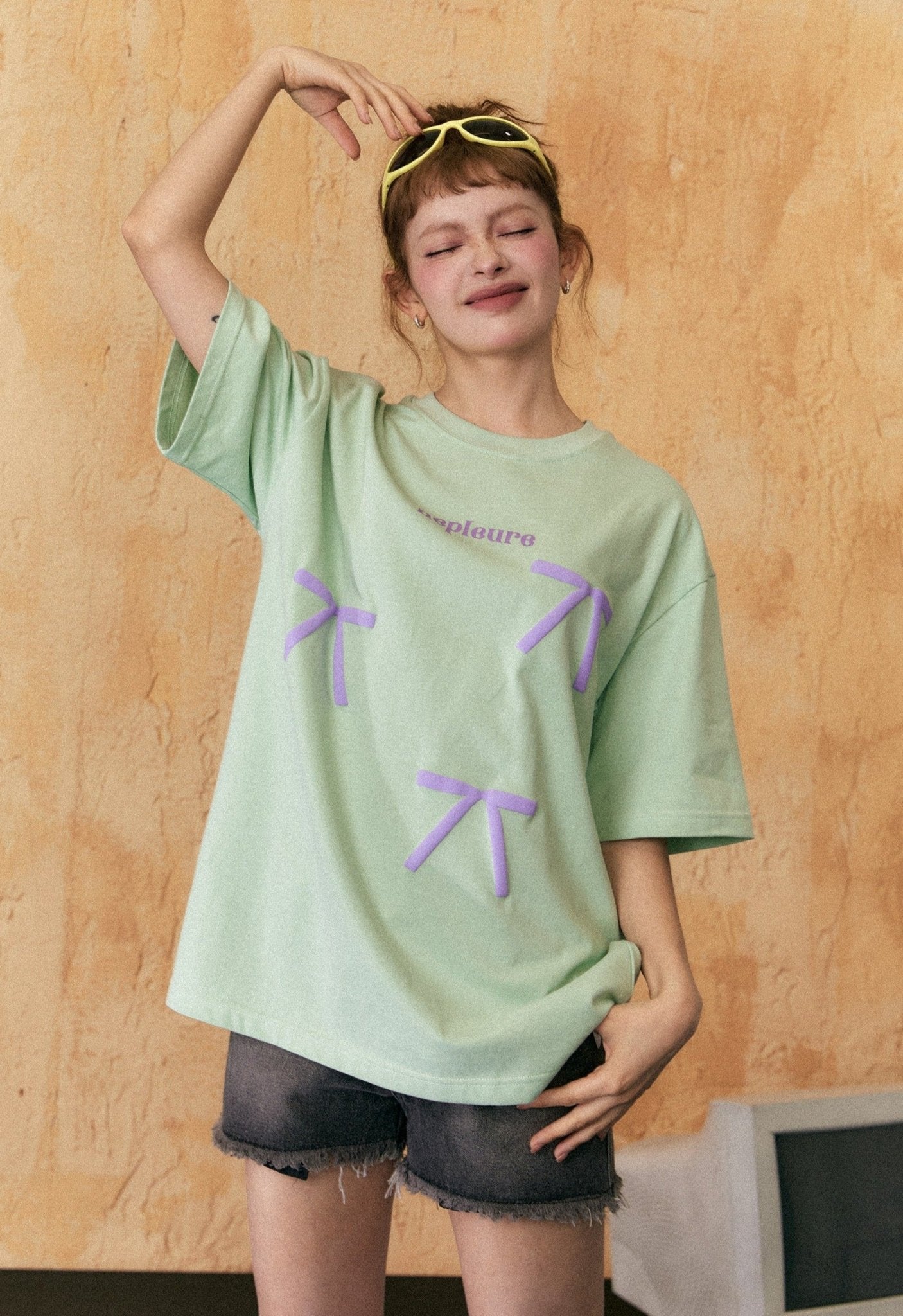 Vintage Bow Puff Print Tee - COPPING THREADS - CHICISLAND