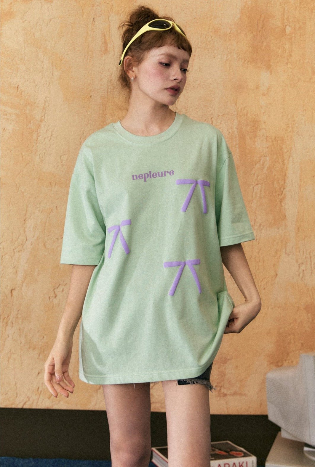 Vintage Bow Puff Print Tee - COPPING THREADS - CHICISLAND