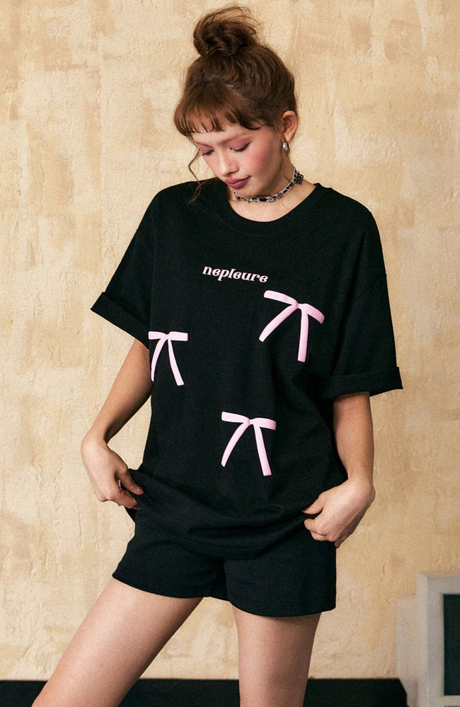 Vintage Bow Puff Print Tee - COPPING THREADS - CHICISLAND Hover Image