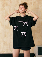 Vintage Bow Puff Print Tee - COPPING THREADS - CHICISLAND