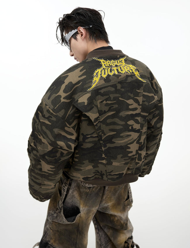 Vintage Camo Bomberjacke Main Image