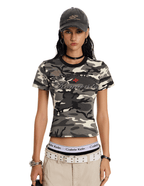 Vintage Camo Rhinestone Cross Tee - COPPING THREADS - 0123Start