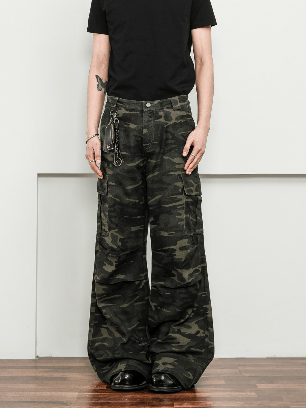 Vintage Camo Wide - Leg Cargo Pants - COPPING THREADS - CT Select