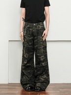 Vintage Camo Wide - Leg Cargo Pants - COPPING THREADS - CT Select