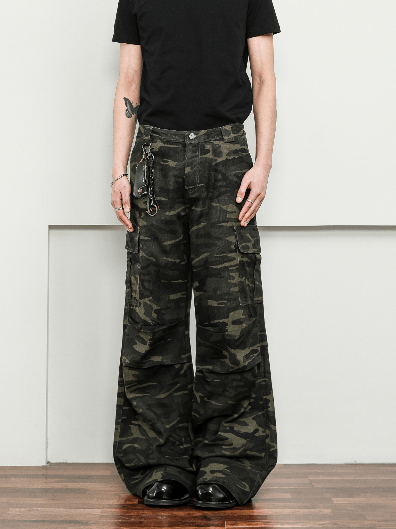 Vintage Camo Wide - Leg Cargo Pants - COPPING THREADS - CT Select