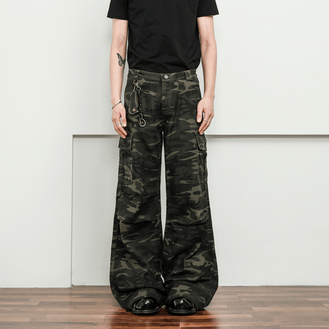 Vintage Camo Wide - Leg Cargo Pants - COPPING THREADS - CT Select Hover Image