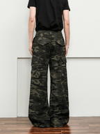 Vintage Camo Wide - Leg Cargo Pants - COPPING THREADS - CT Select