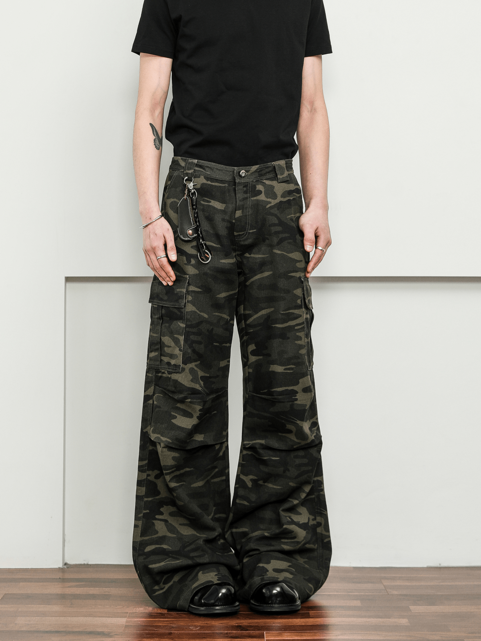 Vintage Camo Wide - Leg Cargo Pants - COPPING THREADS - CT Select