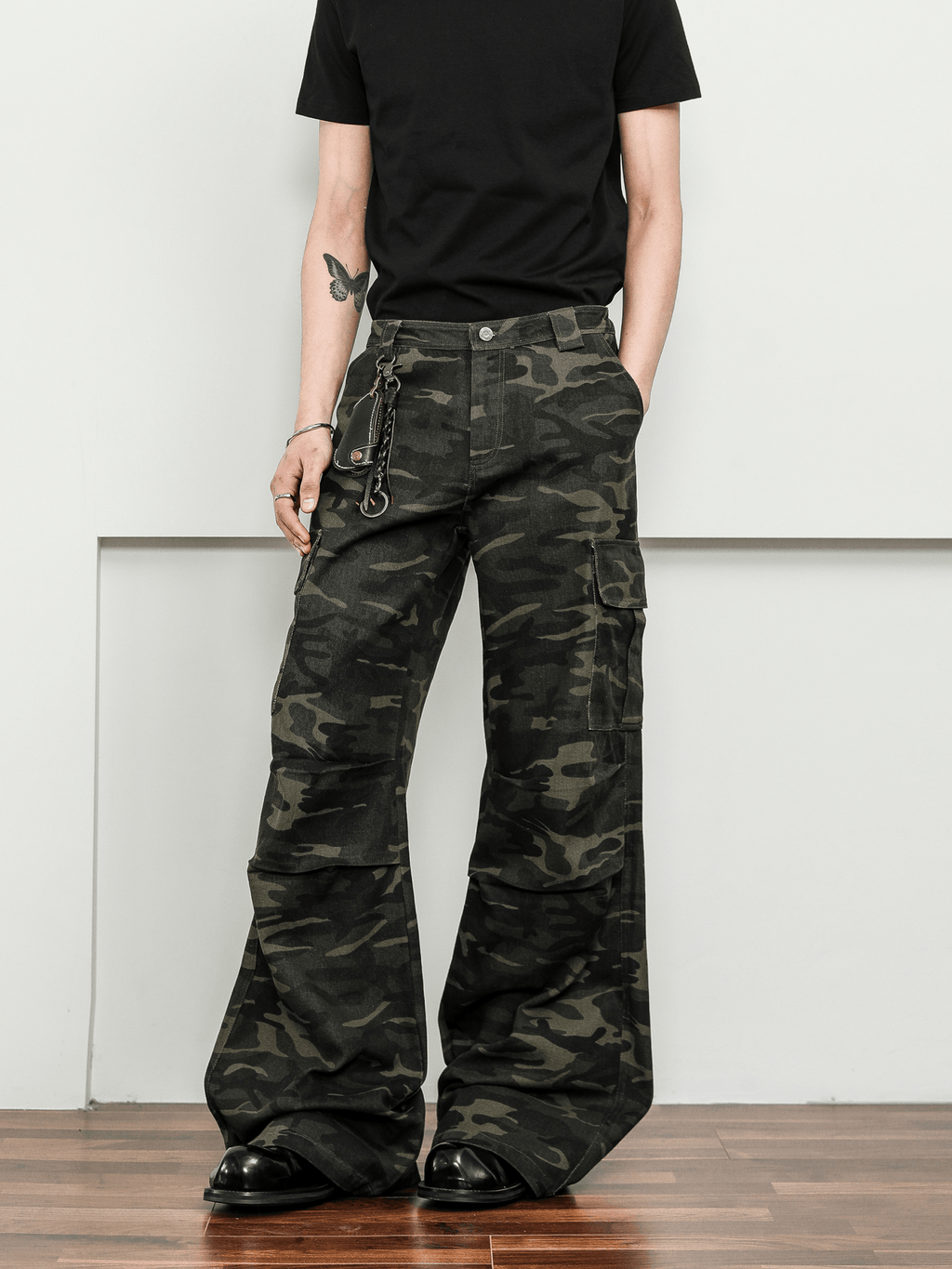 Vintage Camo Wide - Leg Cargo Pants - COPPING THREADS - CT Select