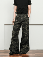 Vintage Camo Wide - Leg Cargo Pants - COPPING THREADS - CT Select