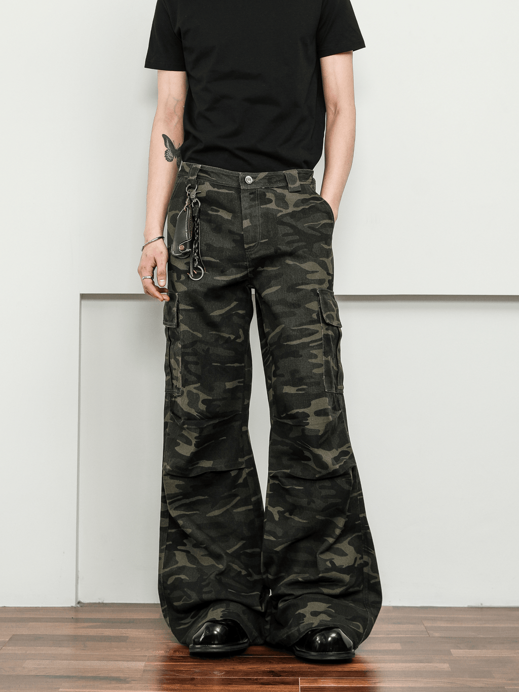 Vintage Camo Wide - Leg Cargo Pants - COPPING THREADS - CT Select