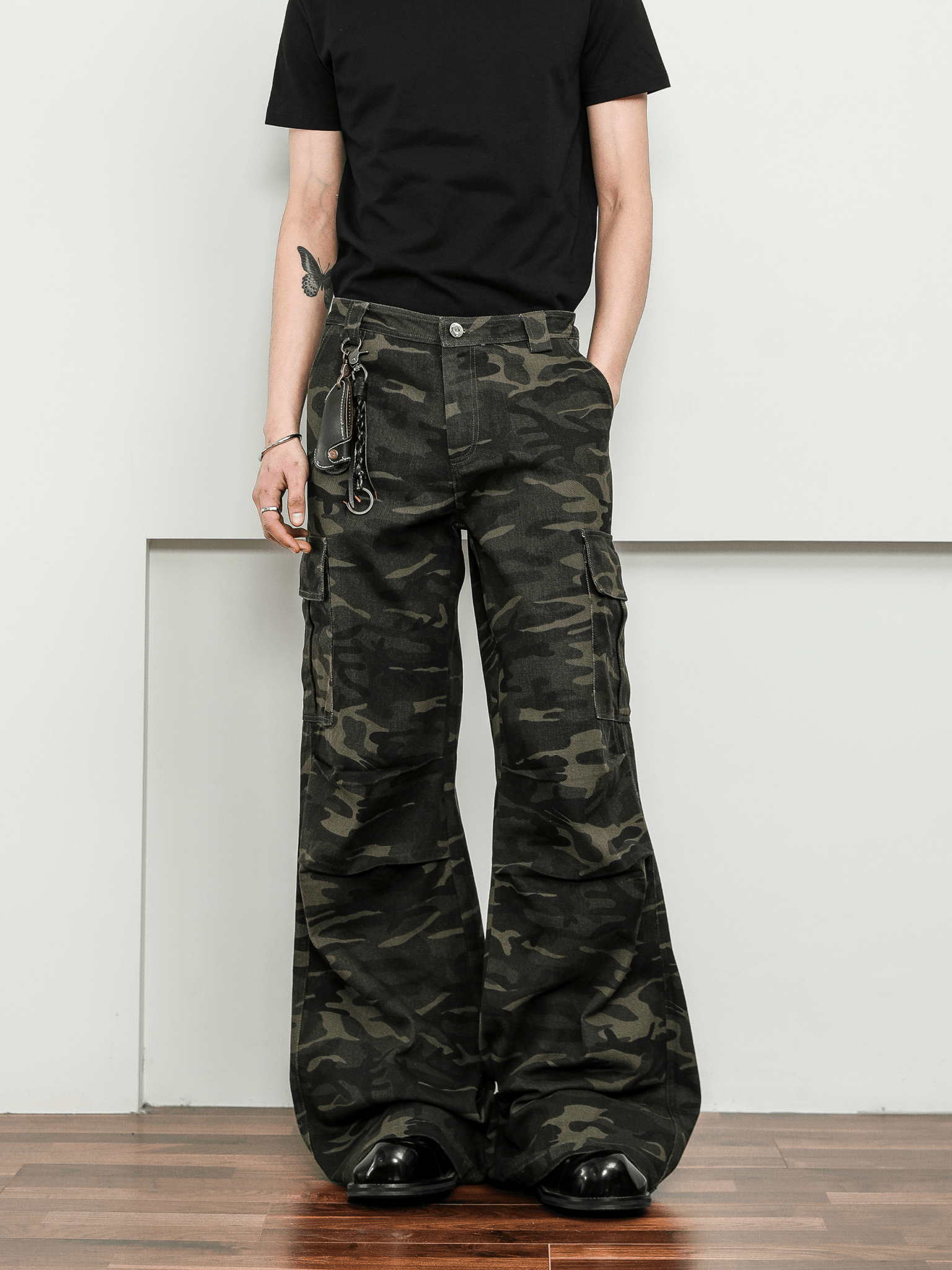 Vintage Camo Wide - Leg Cargo Pants - COPPING THREADS - CT Select