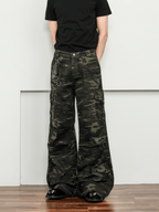 Vintage Camo Wide - Leg Cargo Pants - COPPING THREADS - CT Select