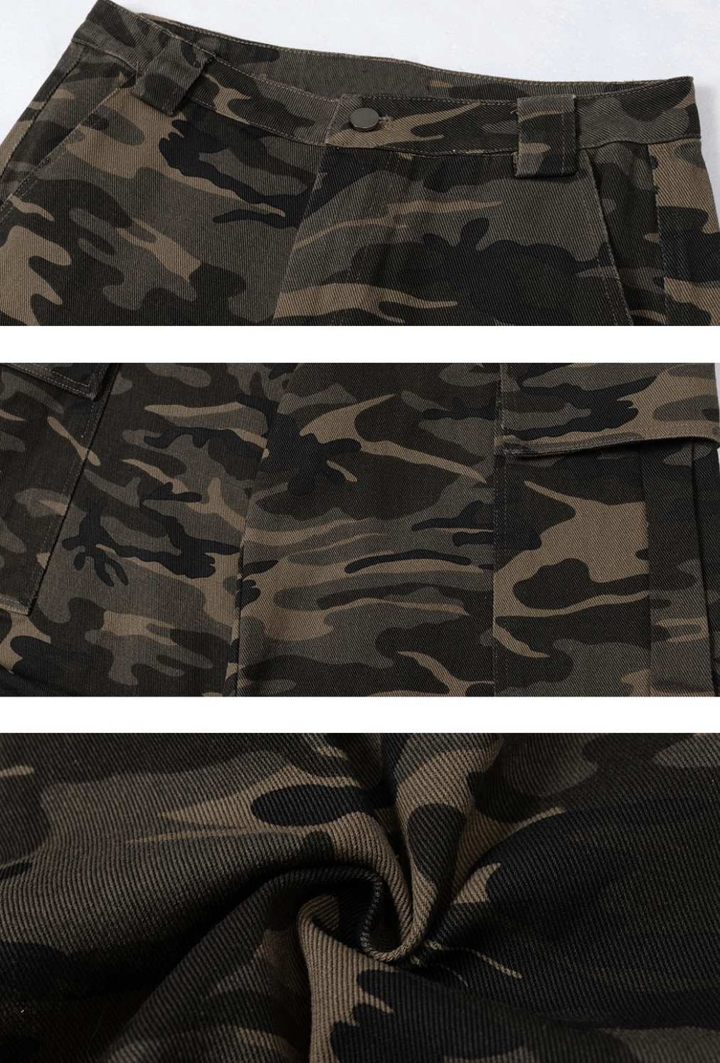 Vintage Camo Wide - Leg Cargo Pants - COPPING THREADS - CT Select