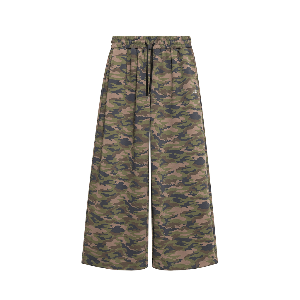 Vintage Camo Wide - Leg Drawstring Sweatpants - COPPING THREADS - CT Select