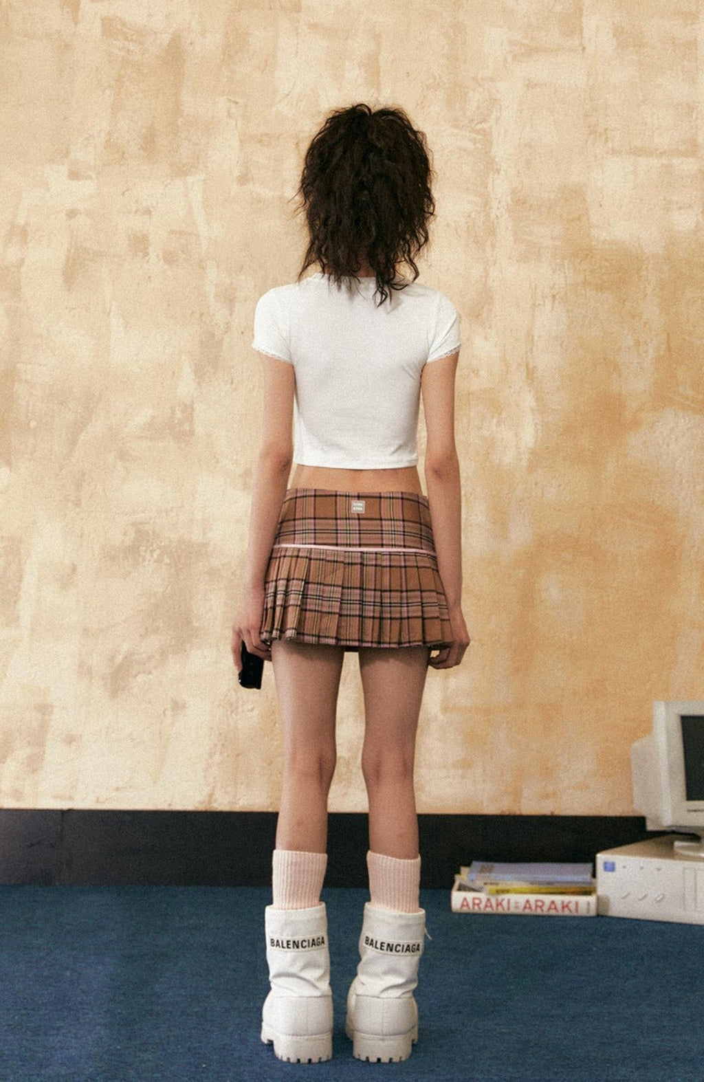 Vintage Cartoon Cat Print Lace Trim Tee - COPPING THREADS - CHICISLAND