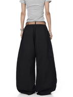 Vintage Cartoon Print Wide - Leg Workwear Pants - COPPING THREADS - CT Select