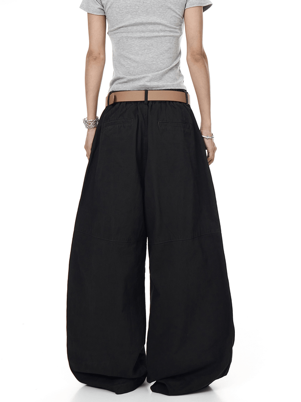 Vintage Cartoon Print Wide - Leg Workwear Pants - COPPING THREADS - CT Select