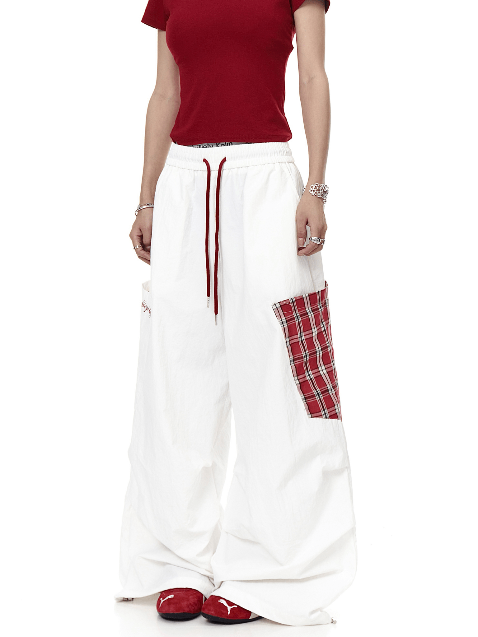 Vintage Check Patch Cargo Pants - COPPING THREADS - CT Select