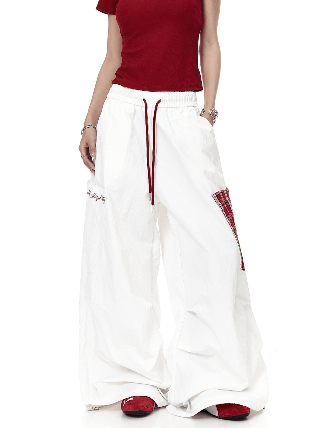 Vintage Check Patch Cargo Pants - COPPING THREADS - CT Select