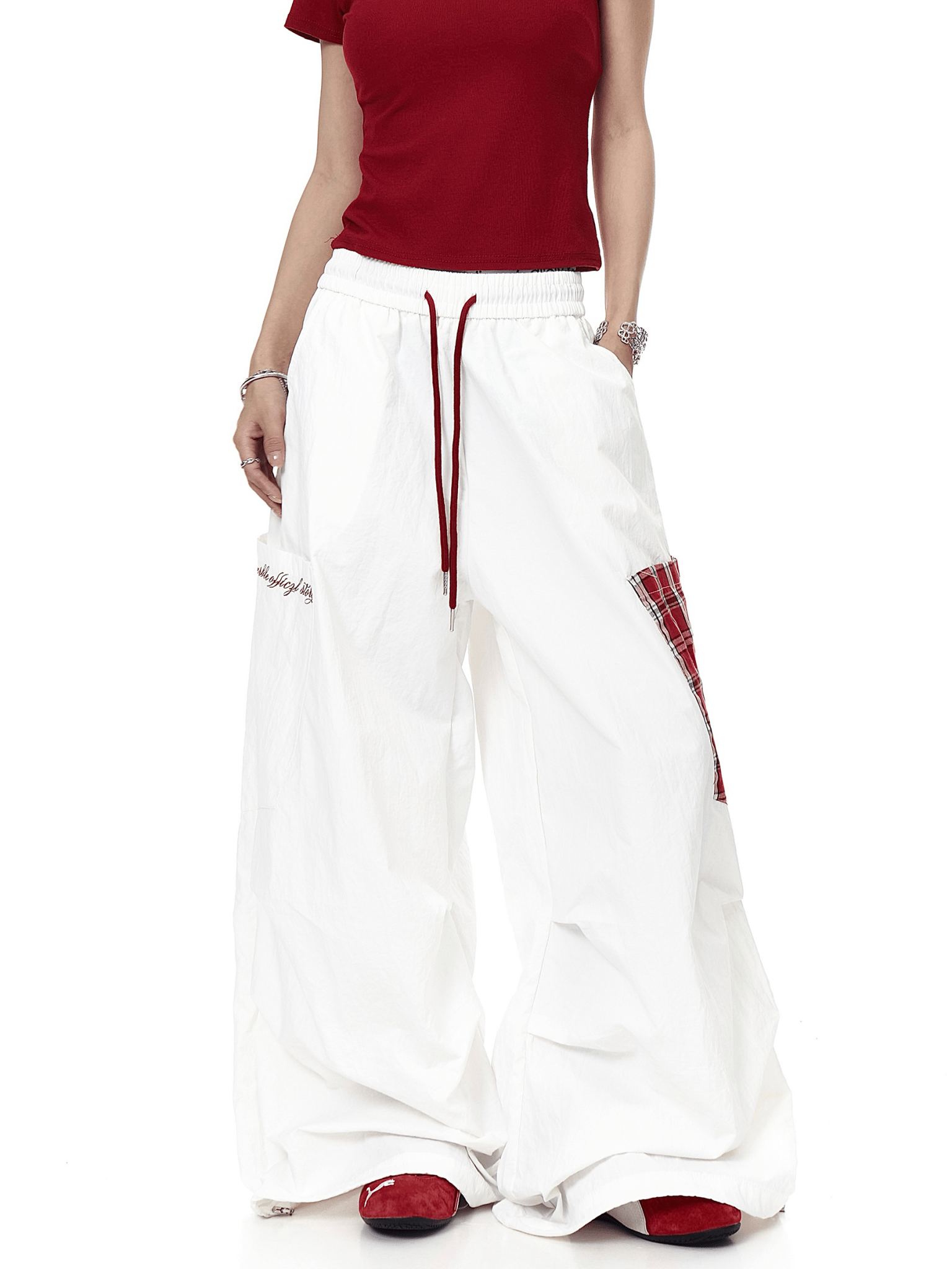 Vintage Check Patch Cargo Pants - COPPING THREADS - CT Select