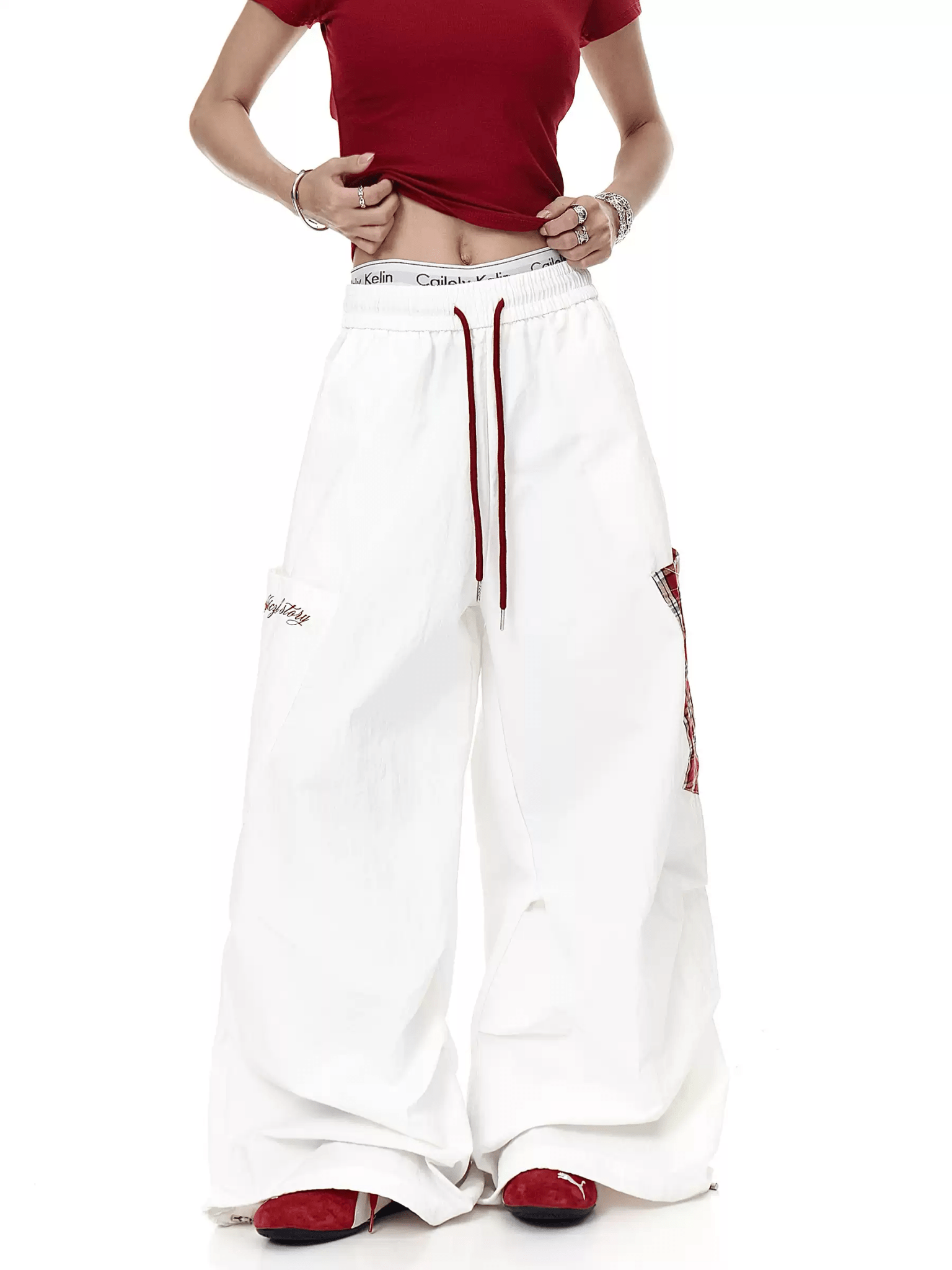 Vintage Check Patch Cargo Pants - COPPING THREADS - CT Select