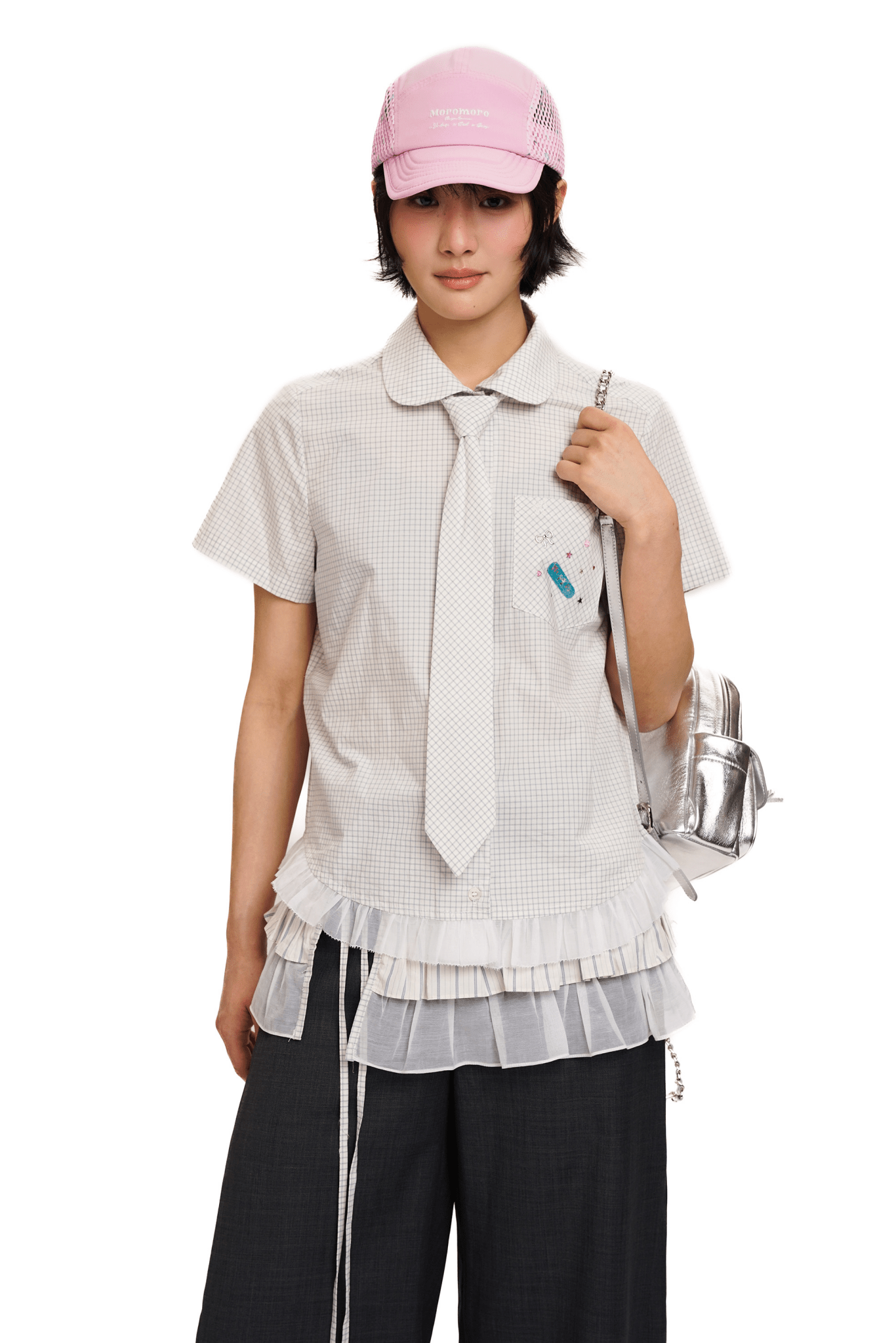 Vintage Checkered Ruffle Hem Shirt - COPPING THREADS - MOROMORO