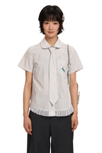 Vintage Checkered Ruffle Hem Shirt - COPPING THREADS - MOROMORO