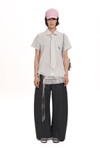 Vintage Checkered Ruffle Hem Shirt - COPPING THREADS - MOROMORO