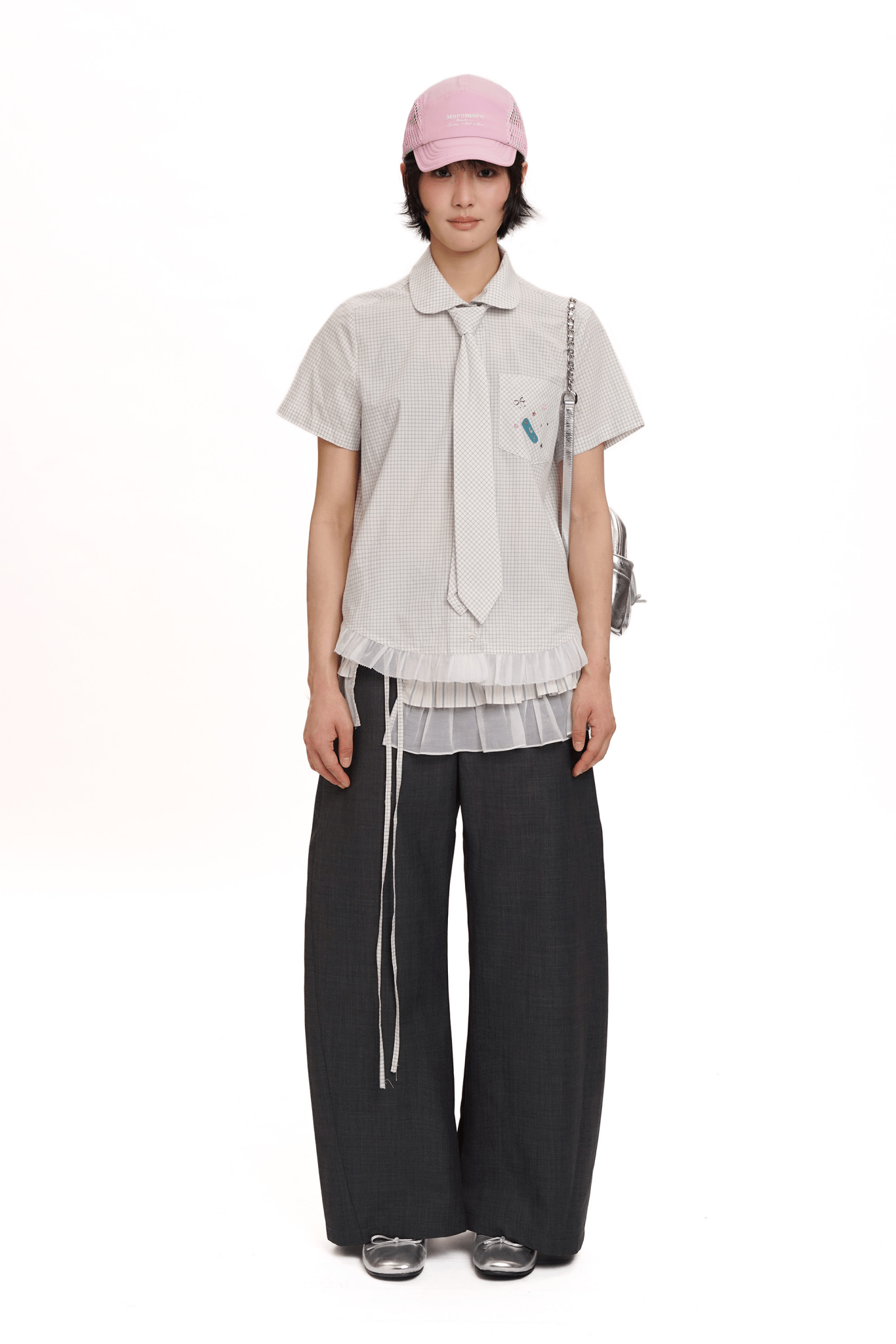 Vintage Checkered Ruffle Hem Shirt - COPPING THREADS - MOROMORO