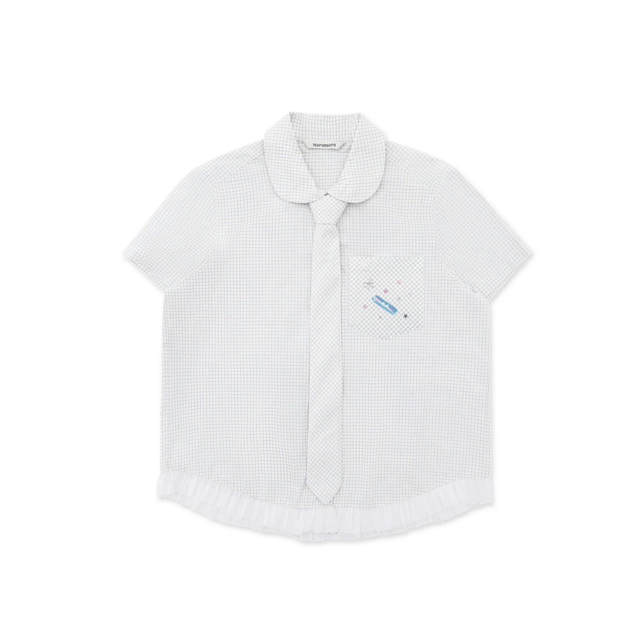 Vintage Checkered Ruffle Hem Shirt - COPPING THREADS - MOROMORO