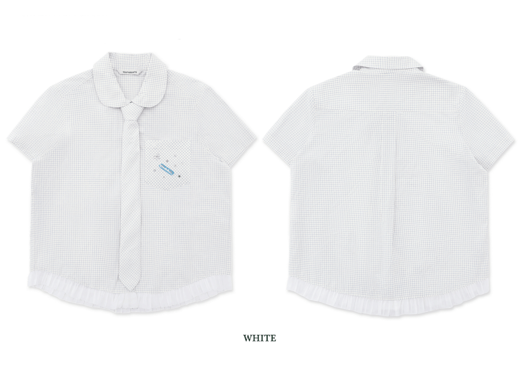 Vintage Checkered Ruffle Hem Shirt - COPPING THREADS - MOROMORO