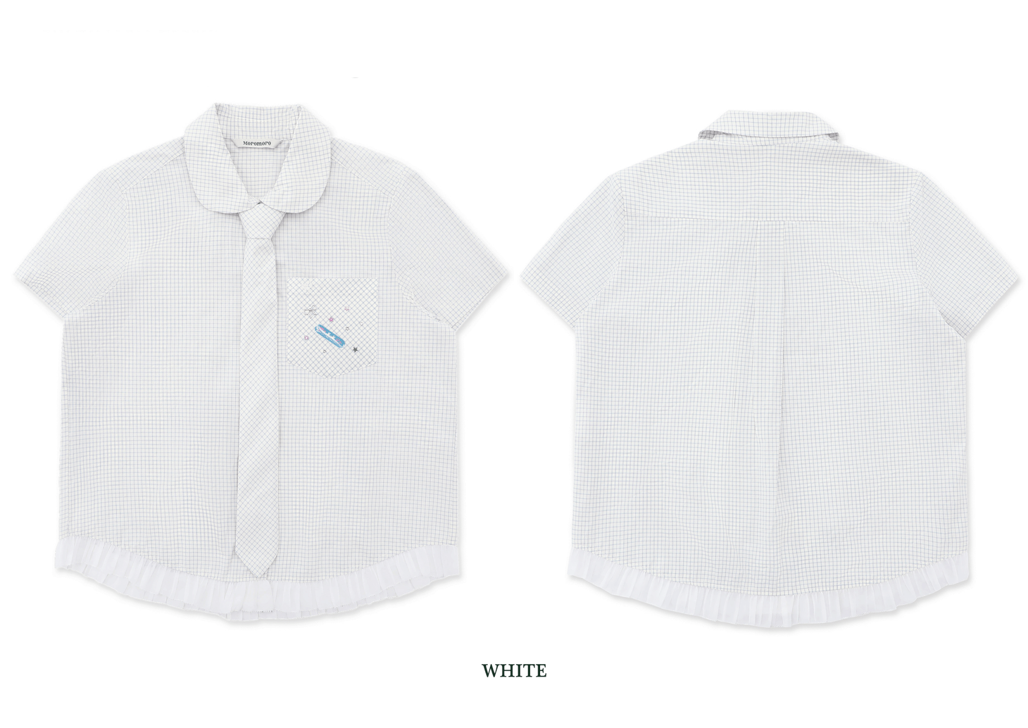 Vintage Checkered Ruffle Hem Shirt - COPPING THREADS - MOROMORO