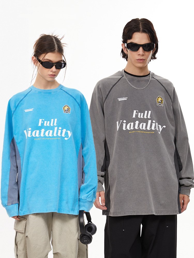 Vintage Colorblock Blokecore Long Sleeve Tee - COPPING THREADS - CHICISLAND
