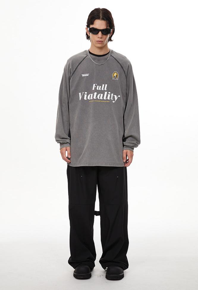 Vintage Colorblock Blokecore Long Sleeve Tee - COPPING THREADS - CHICISLAND