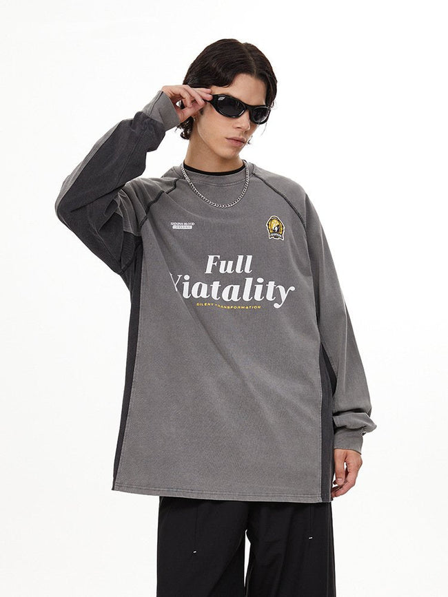 Vintage Colorblock Blokecore Long Sleeve Tee Main Image