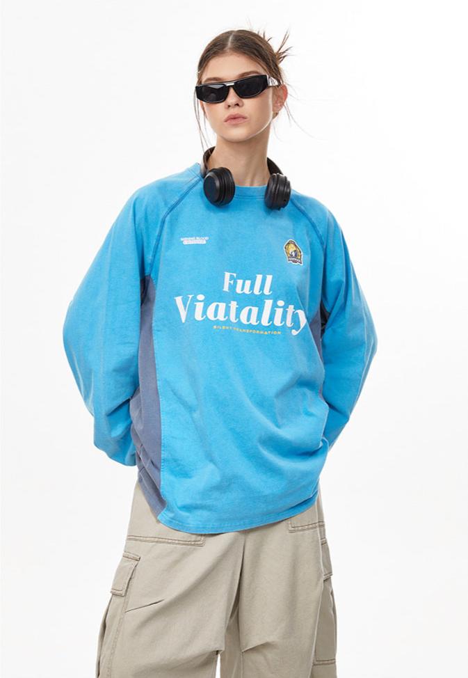 Vintage Colorblock Blokecore Long Sleeve Tee - COPPING THREADS - CHICISLAND