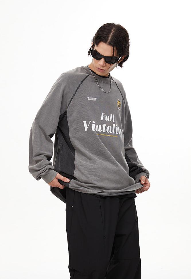 Vintage Colorblock Blokecore Long Sleeve Tee - COPPING THREADS - CHICISLAND