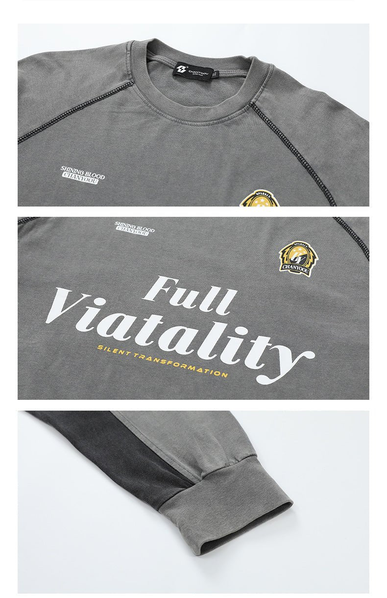 Vintage Colorblock Blokecore Long Sleeve Tee - COPPING THREADS - CHICISLAND