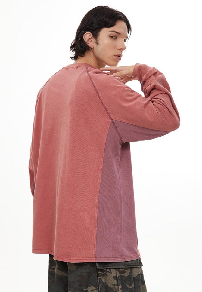 Vintage Colorblock Blokecore Long Sleeve Tee - COPPING THREADS - CHICISLAND