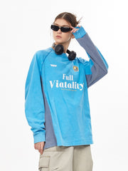 Vintage Colorblock Blokecore Long Sleeve Tee - COPPING THREADS - CHICISLAND